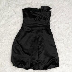 Women Vera Wang Bridal Strapless Mini Dress in Black